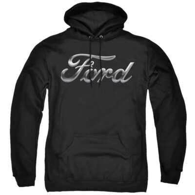 FORD CHROME FORD LOGO Licensed Hooded and Crewneck Sweatshirt SM-5XL