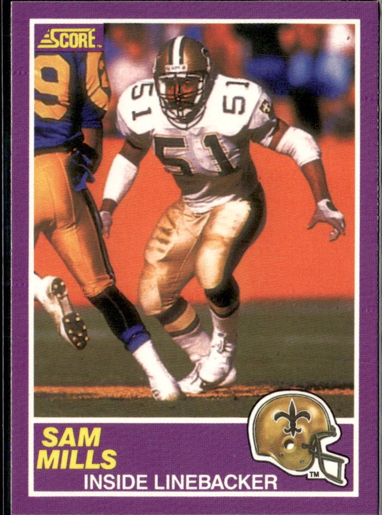 1989 Score Supplemental #372S Sam Mills NM/MT+