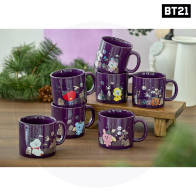 BTS BT21 Official Goods PREMIUM K-EDITION Mug + Tracking Number