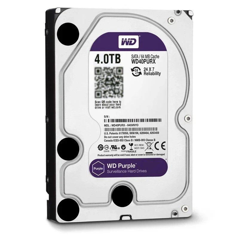 Western Digital Purple 1TB Internal 3.5" Surveillanc Harddisk for CCTV Disk - Image 3 of 4