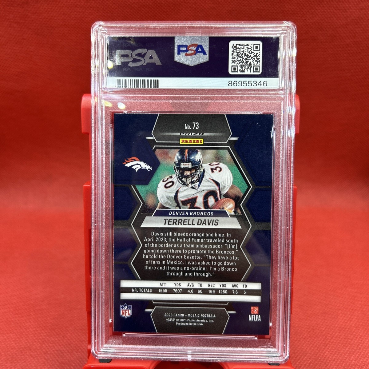 2023 Panini Mosaic - Terrell Davis #73 Honeycomb Prizm for sale