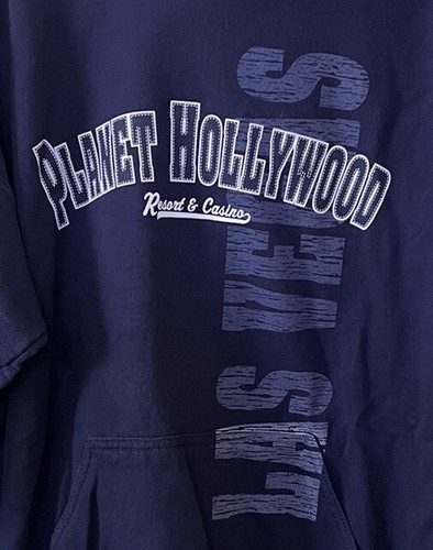 Planet Hollywood Las Vegas Blue Hoodie Size Large SW2 - Picture 2 of 5
