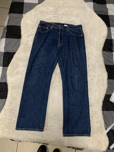 VTG Levi’s 501xx Mens Blue Straight Denim Jeans Size 34x30 Pants - Picture 2 of 10