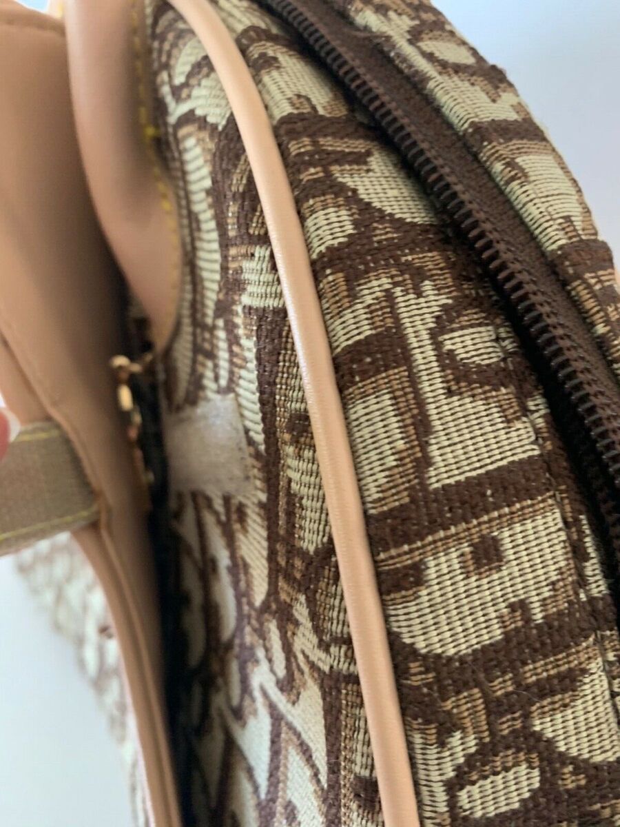 VTG Christian Dior Green Canvas Monogram Diorissimo Saddle VTG Christian Dior Green Canvas Monogram Diorissimo Saddle