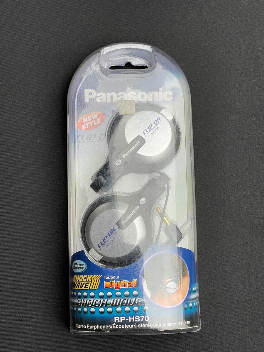 Vintage Panasonic RP-HS70 Silver Clip-On Earphones NOS | eBay