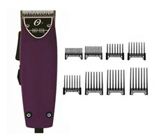 Oster Fast Feed Limited Edition Purple Hair Adjustable Pro Clipper + 8pc Combs