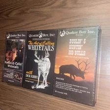 Quaker Boy VHS tapes - Lot Of 3 - Hunting Videos 