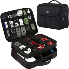 Matein Electronics Organizer, Waterproof Travel Electronic Accessories Case Port