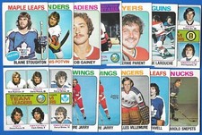 1975-76 OPC 75-76 O PEE CHEE NHL HOCKEY CARD ERROR & VARIATION 265-396 SEE LIST