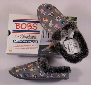 skechers bobs faux fur slippers