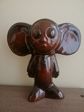 Vintage BIG Soviet USSR Ceramic Figure of Cheburashka. Rare