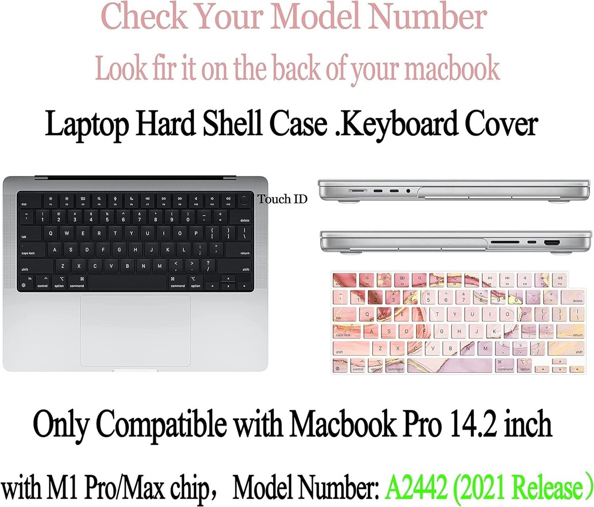 MacBook Pro 14 inch 2021 A2442 M1 Hard Shell Cases MacBook Pro 14 inch 2021 A2442 M1 Hard Shell Cases