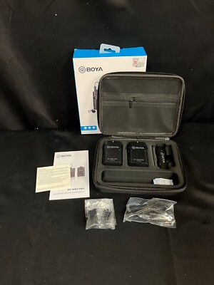 Boya BY-WM4 Pro Black 2.4GHz Auxiliary Wireless Lavalier Microphone System