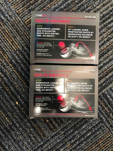 Rare Nike ONE RZN GOLF BALLS TWO (2) DOZEN TOTAL - New/Unopened - Picture 2 of 5