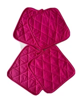 100% Cotton Pink Pot Holder, Great Gift For Wife,Mom&Grandma Thick Potholder-4PC