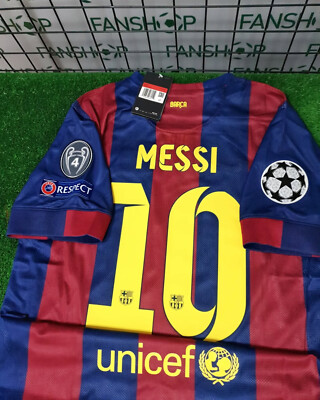 FC Barcelona 2014-2015 Home Retro Jersey Champions League Edition