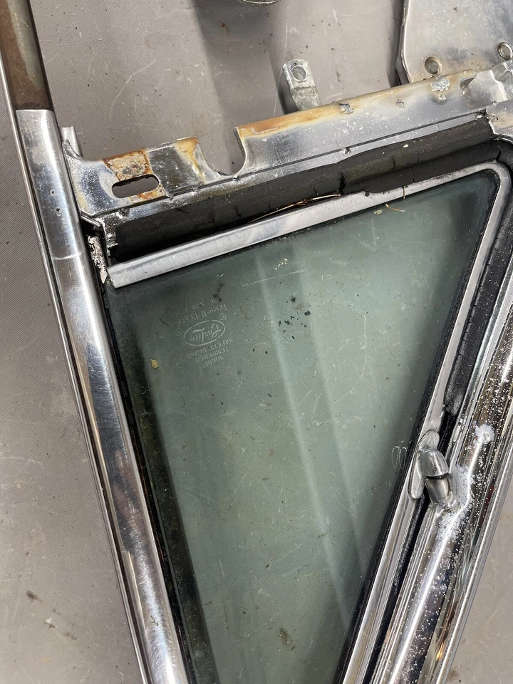 Ford Galaxie 1964 1963 convertible ventana ventilación marcos de vidrio personalizados 500 LH RH OEM Foto 3 de 4