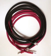 4 GA 10' Power Inverter Cable Kit for Solar 100% Copper 1800W Max MADE IN USA