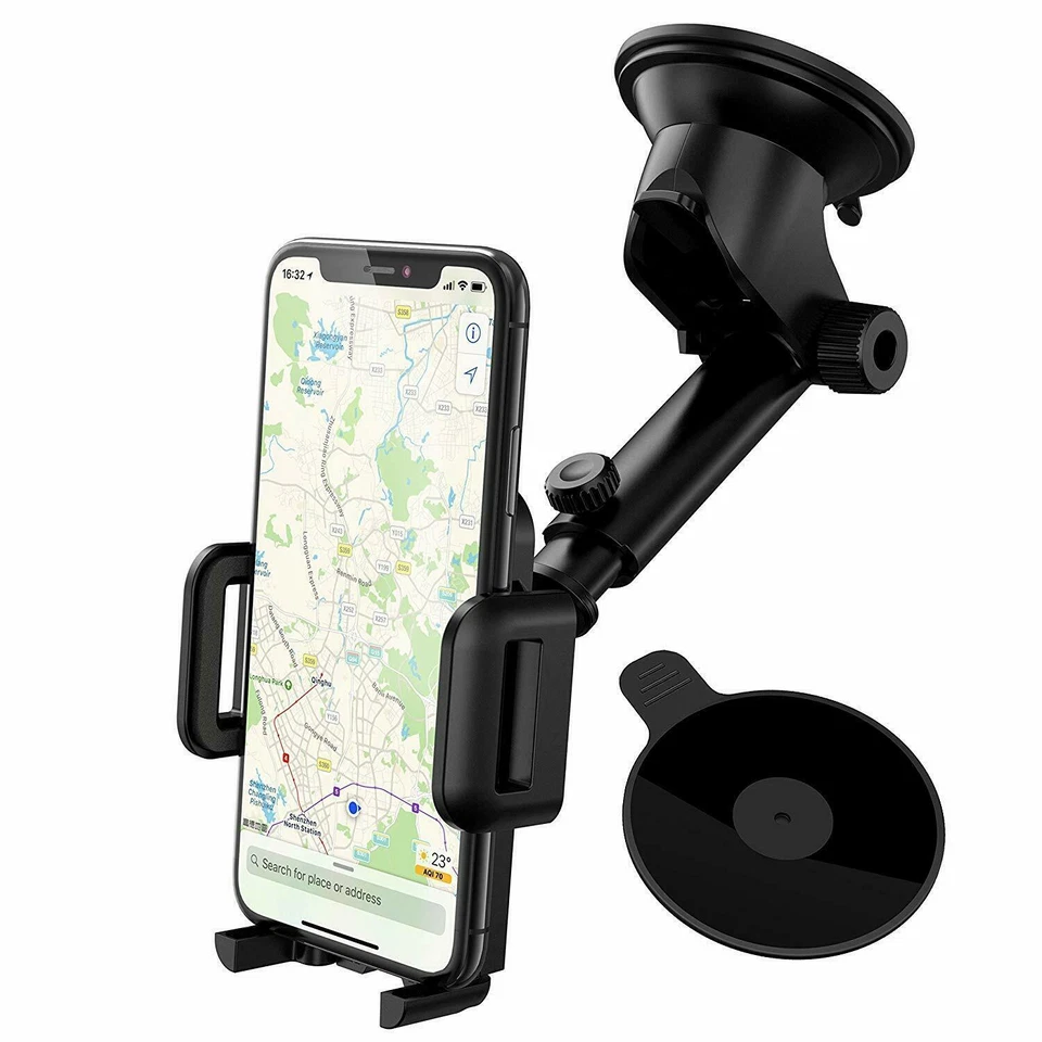 360° Car Windshield Dashboard Phone Mount Holder Stand For iPhone Samsung GPS - Image 2 of 4
