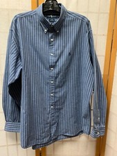 Ralph Lauren Blue Button-Down Dress Blake Shirt Men's Long Sleeve Cotton XL
