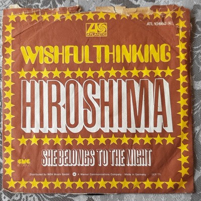 Hiroshima Wishful Thinking Vinyl Single