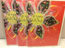 RSVP HAPPY BIRTHDAY GREETING CARDS New w/Envelopes LOT 3 "CELEBRATE"