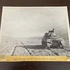 WW2 M-4 Tank Assault North Africa, 1943 Official Signal Corp Credit Photo 8x10