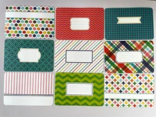'AQUA' PROJECT LIFE CARDS  -  pack of 9 - 6" x 4"