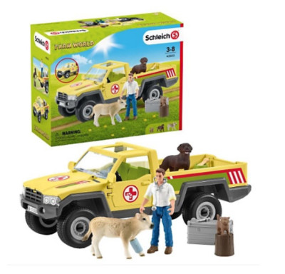 Schleich Farm World Veterinarian Visit Pick-Up Playset 42503