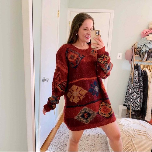 Vintage 80s Liz Claiborne Hand Knit 