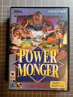 POWER MONGER / SEGA / MEGA DRIVE / NTSC / JAPAN / EA / BULLFROG / OVP