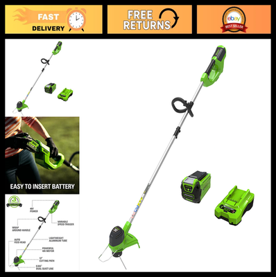 #ad Greenworks 40V 12quot; Cordless String Trimmer Dual Line Auto Feed Lightweight $261.99