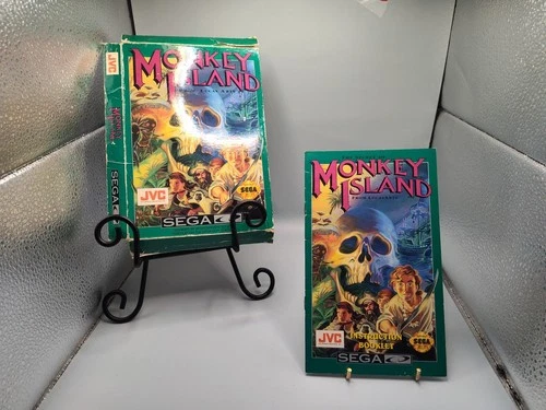 The Secret of Monkey Island (Sega CD, 1992) - Manual & Flat Box ONLY Free Ship