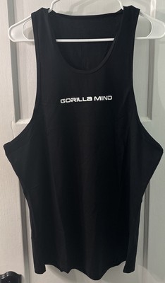 Gorilla Mind Gorilla Mode Mens Tank Top Shirt XL Black Gym Workout Stretch