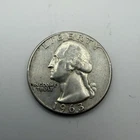 1963  Washington 90% Silver Quarter.     C-089