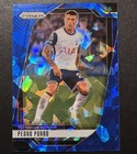 2024-25 Panini Prizm PL Pedro Porro Blue Cracked Ice /75, Tottenham, Spain
