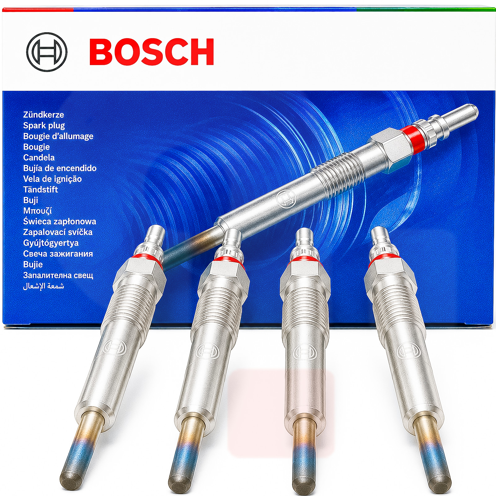 BOSCH Glow Plug Kit 4Pcs For Mercedes E-Class G Sprinter VARIO 2.9