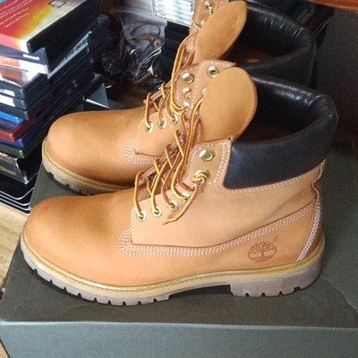 Timberland Men's 6-inch Wide Boot Beige Size 8 Mens Waterproof