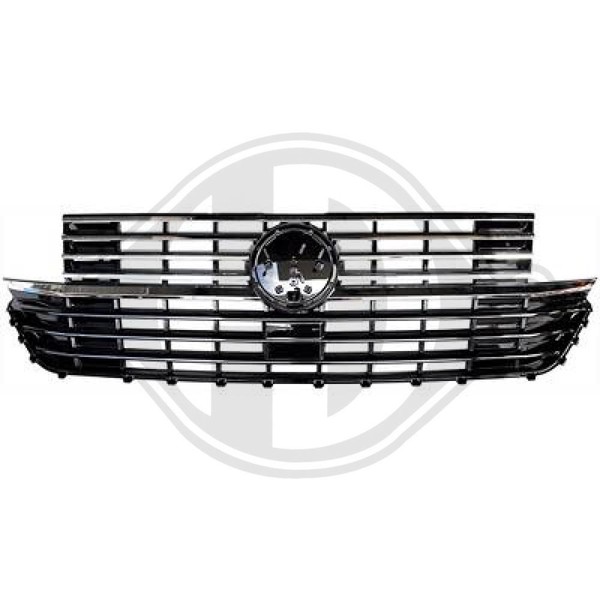 KüHlergrill KüHlergitter Schwarz Chrom FüR VW Transporter/Caravelle-image
