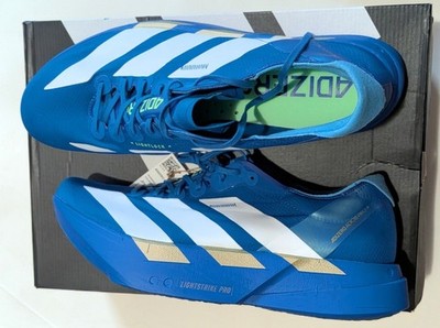Adidas ADIZERO Adios Pro 4 M - BLUE LIME BURST SIZE 12.5 MENS JP6622