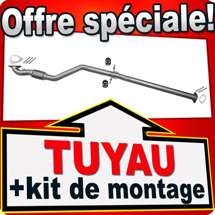 Tuyau avant pour Opel Astra J 2.0 CDTi et GTC echappement en acier