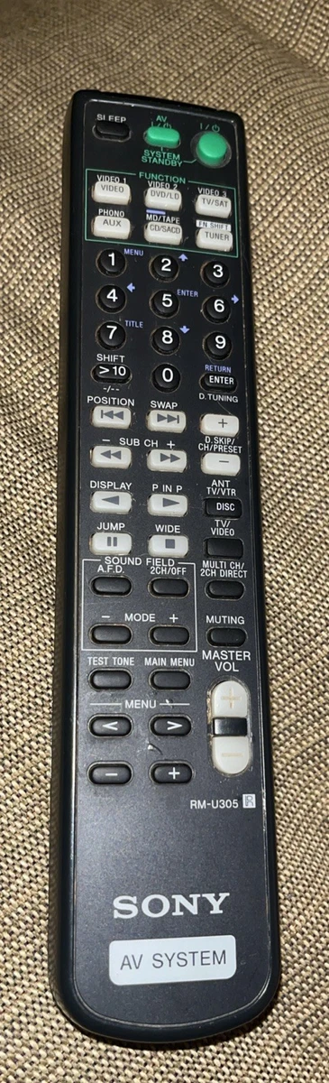 Télécommande D'origine Sony RM-U303 Pour Ampli/récepteur, Garantie 6 Mois