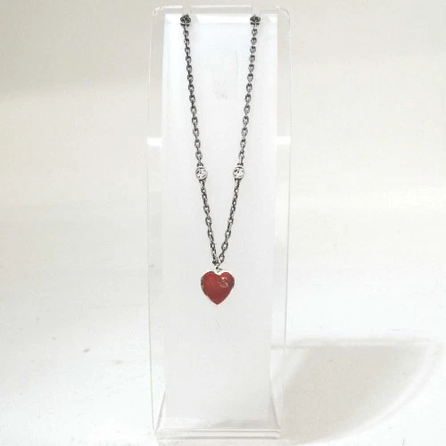 Collana Gucci ad incastro G cuore AG925 incisa Giappone