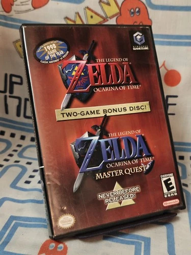 Gamecube Zelda Ocarina of Time/Master Quest Two Game Bonus Disc Game and Case