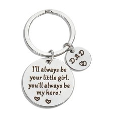 CCILAND Fathers Day Gift for Dad, Dad Keychain Gifts from Daughter for Birthday