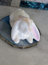 Vintage Ceramic Bunny Figurine 4 1/2L X 2 1/2...