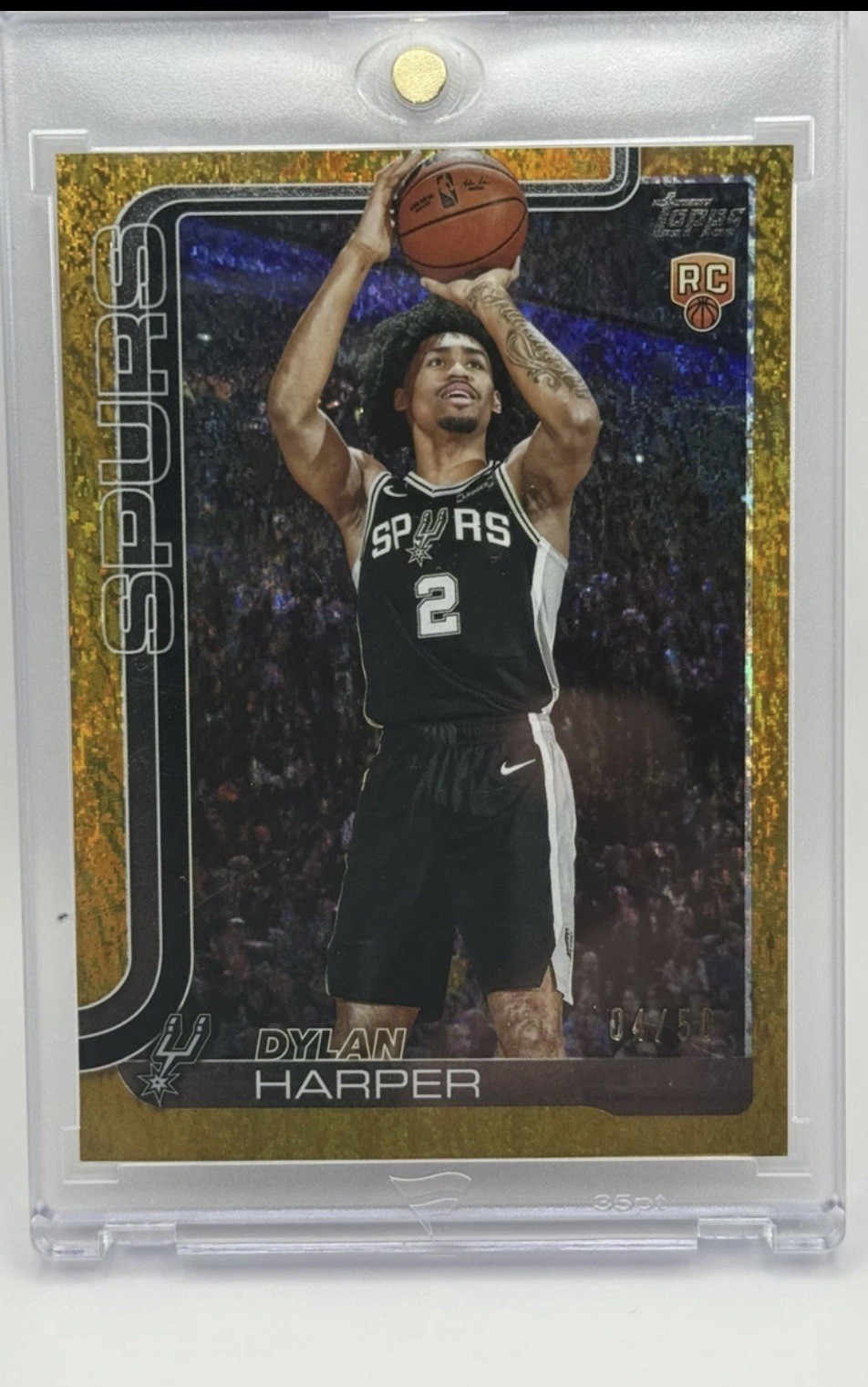 2025-26 Topps Flagship Dylan Harper RC Gold Holo Foil /50 #202