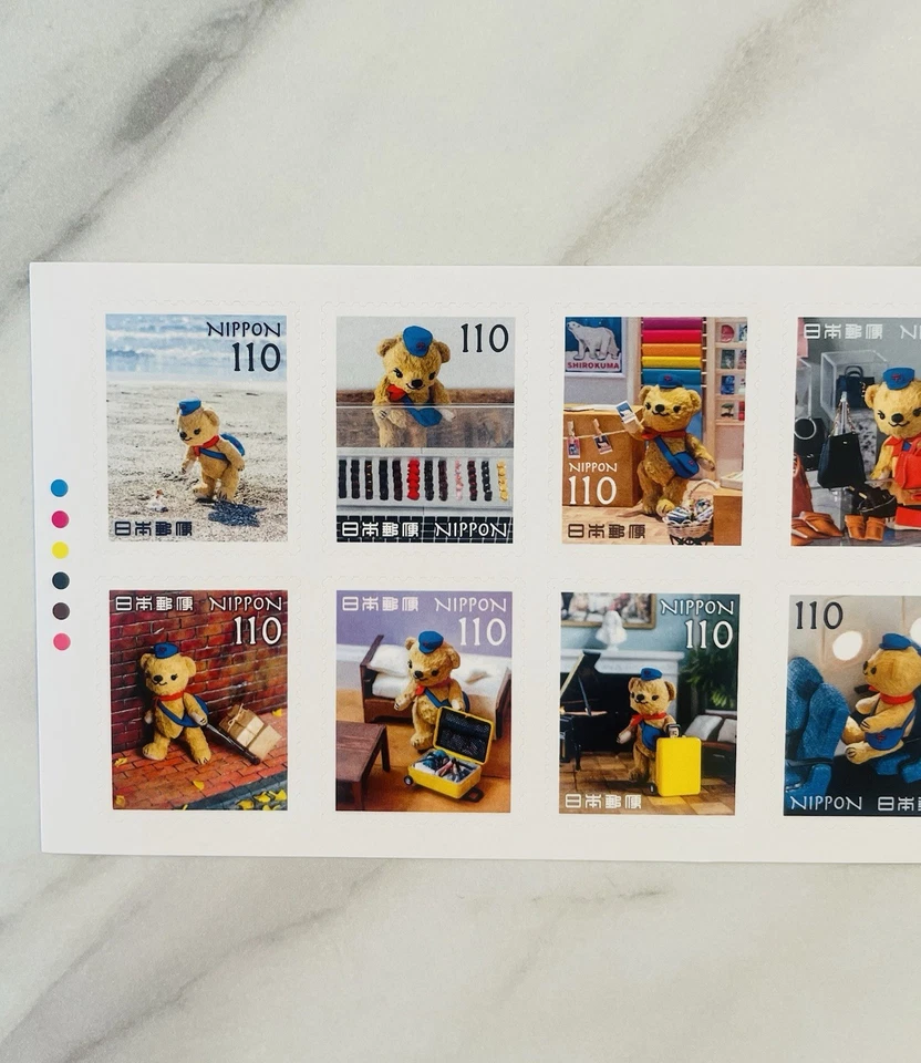 Japan Greetings Posukuma 2025 Postage Stamps 2 sheets set 2025.9.10 - Image 2 of 4