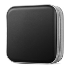 CD DVD Storage Wallet, Holds 40 Discs, Durable Binder Case, Black