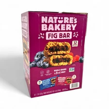 Nature's Bakery Fig Bars Variety Pack, Blueberry + Raspberry 2 oz - 32 Count